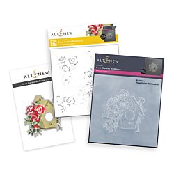 Altenew Rose Garden Birdhouse Kit including Die, Embossing Folder and Stencil 