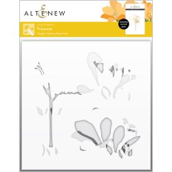 Freesia Simple Coloring Stencil Seet (2 in 1)