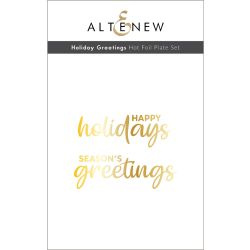 ALT Holiday Greetings Hot Foil Plate Set