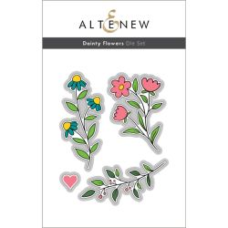 Altenew dainty flowers die set for cardmaking and paper crafts.  UK Stockist, Seven Hills Crafts