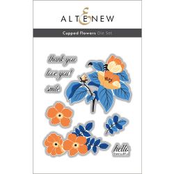 Altenew cupped flowers die set for cardmaking and paper crafts.  UK Stockist, Seven Hills Crafts