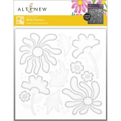 Altenew wild flowers stencil set for cardmaking and paper crafts.  UK Stockist, Seven Hills Crafts