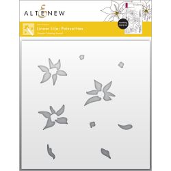 Linear Life Poinsettias Stencil by altenew for cardmaking and paper crafting available from Seven Hills Crafts, UK Stockist, 5 star rated for customer service, speed of delivery and value