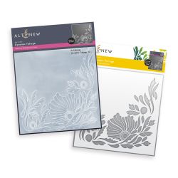 dynamic foliage stencil and embossing folder bundle by altenew for cardmaking and paper crafting available from Seven Hills Crafts, UK Stockist, 5 star rated for customer service, speed of delivery and value