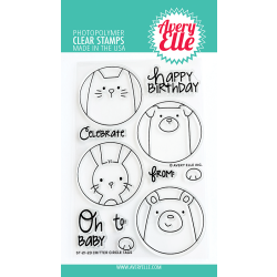 Critter Circle Tags Stamp