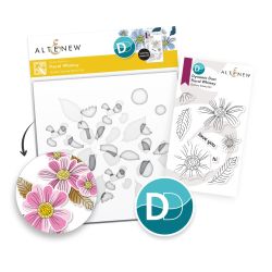 Altenew Dynamic Duo Floral Whimsy Stamp and Stencil Set uk stockist for cardmaking and paper crafts.  UK Stockist, Seven Hills Crafts
