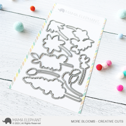 UK Stockist Mama Elephant Craft Die for Cardmaking and Art Projects  - More blooms creative cut