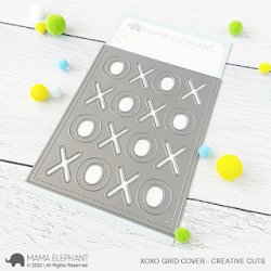 XOXO Grid Cover Die by Mama Elephant for cardmaking and paper crafts.  UK Stockist, Seven Hills Crafts