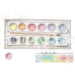 Danielle's Swatch Kit:  Circle Palette With Brush