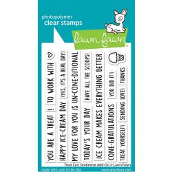 Lawn Fawn Treat Card Sentiment Add-On Die