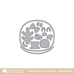 Favor Bag Accessory - Snow Deer