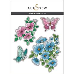 Altenew Flutter & Bloom Embossing Folder for creating floral art for cardmaking, scrapbooking and framed prints 