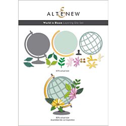 Altenew World in Bloom Layering Die for creating floral die cuts for cardmaking and scrapbook layouts