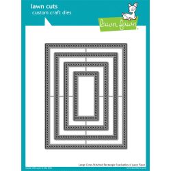 Large Cross Stitched Rectangle Lawn Cuts