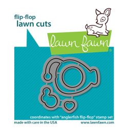 Angler Fish flip-Flop Die by Lawn Fawn at Seven Hills Crafts UK stockist 5 star rated for customer service, speed of delivery and value