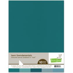 Textured Canvas Cardstock - Teal