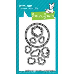 Lawn Fawn UK Stockist More Magic Messages Die for papercrafting and card making - seven hills crafts