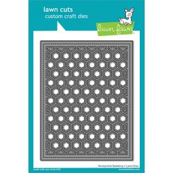 Lawn Fawn UK Stockist - Seven Hills Crafts - Honeycomb Shaker Gift Tag Die for cardmaking and paper crafts