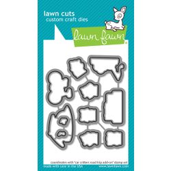 Car Critters Road Trip Add On Die by Lawn Fawn at Seven Hills Crafts UK stockist 5 star rated for customer service, speed of delivery and value