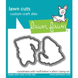 wolf before 'n afters die by Lawn Fawn at Seven Hills Crafts UK stockist 5 star rated for customer service, speed of delivery and value