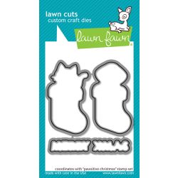 Pawsitive Christmas Die by Lawn Fawn at Seven Hills Crafts UK stockist 5 star rated for customer service, speed of delivery and value