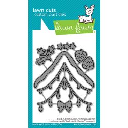 Magic Iris Holly Wreath Add-on Die by Lawn Fawn at Seven Hills Crafts UK stockist 5 star rated for customer service, speed of delivery and value