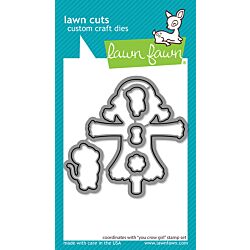 Lawn Fawn You Crow Girl Coloring Stencil