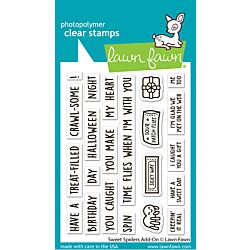 Lawn Fawn Sweet Spiders Add-on Coloring Stencil