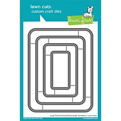 Lawn Fawn Large Stitched Rounded Rectangle Die