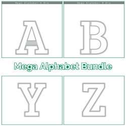 Mega Alphabet Die Bundle 