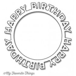 Happy Birthday Circle Frame