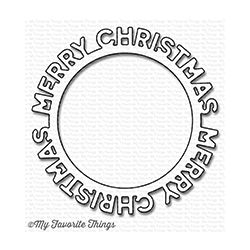 Merry Christmas Circle Frame Dienamics