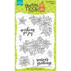 Poinsettia Blooms Stamp