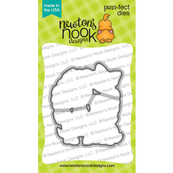 Wreath Pups Die by Newton's Nook for cardmaking and paper crafts.  UK Stockist, Seven Hills Crafts
