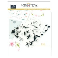 Print Shop: Floral Frame Stamp and Stencil Set