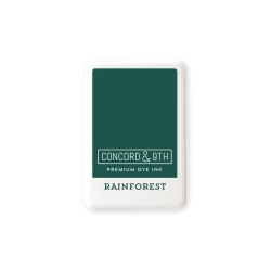 Rainforest Inkpad by Concord and 9th UK Stockist, Seven Hills Crafts 5 star rated for customer service, speed of delivery and value