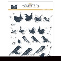 Exclusive UK Supplier of The Greetery - Robin and Wren Stamp for cardmaking 
