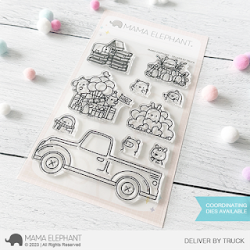 Delivery by Truck Stamp by Mama Elephant for cardmaking and paper crafts.  UK Stockist, Seven Hills Crafts