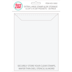 EXTRA Large Stamp and Die Storage Pockets (50 per pack)