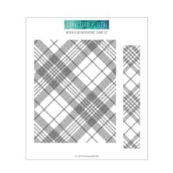 Woven Plaid Background Stamp