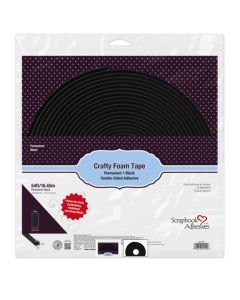 Scrapbook Adhesives 2mm High Crafty Foam Tape Black (16.45m)