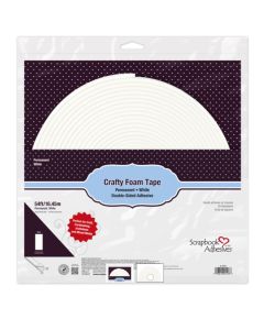 Scrapbook Adhesives 2mm High Crafty Foam Tape White (16.45m)