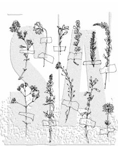Forgotton Garden Tim Holtz Cling Stamp by Stampers Anonymous, UK Stockist, Seven Hills Crafts 5 star rated for customer service, speed of delivery and value