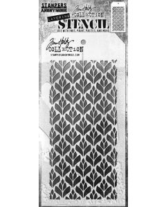Deco Floral Tim Holtz Layering Stencil by Stampers Anonymous, UK Stockist, Seven Hills Crafts 5 star rated for customer service, speed of delivery and value