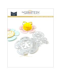 Hey Honeycomb Flower Power Die by The Greetery, Confetti Encore Collection, UK Exclusive Stockist, Seven Hills Crafts 5 star rated for customer service, speed of delivery and value