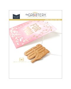 Simply Bold For You Hot Foil Plate by The Greetery, Spring Fling Collection, UK Exclusive Stockist, Seven Hills Crafts 5 star rated for customer service, speed of delivery and value