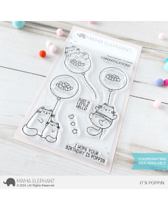 It's Poppin Stamp by Mama Elephant, UK Stockist, Seven Hills Crafts 5 star rated for customer service, speed of delivery and value