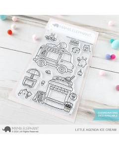 Little Agenda Ice cream by Mama Elephant, UK Stockist, Seven Hills Crafts 5 star rated for customer service, speed of delivery and value