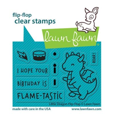 Lawn Fawn Little Dragon Flip-Flop Die