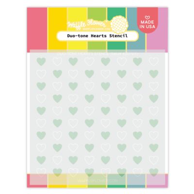 WF Duo-tone Hearts Stencil